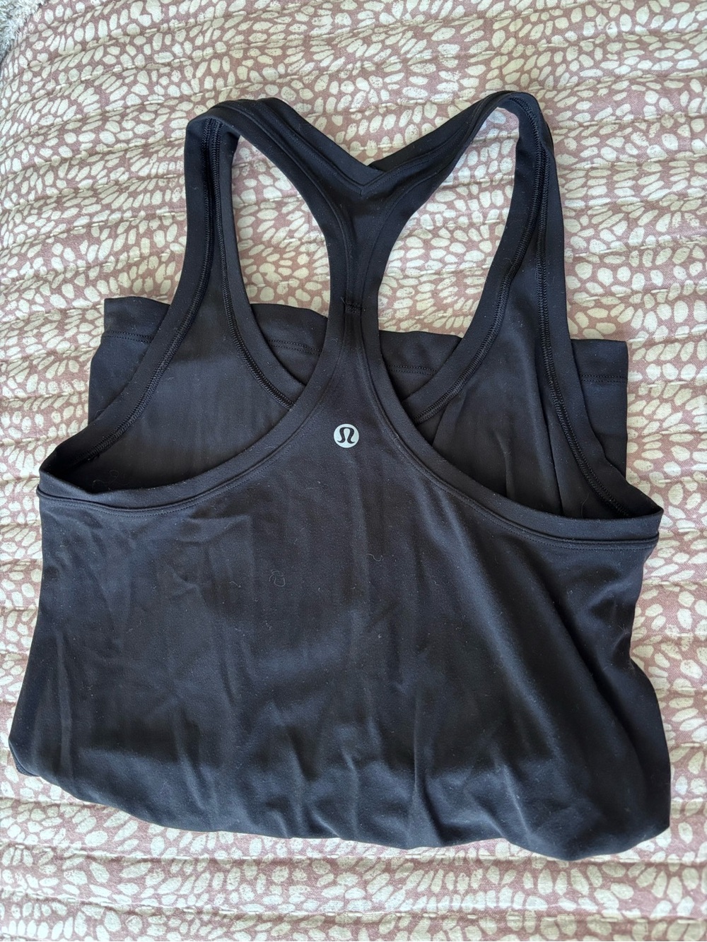 Lululemon Black Cool Racerback Nulu Tank - size 6